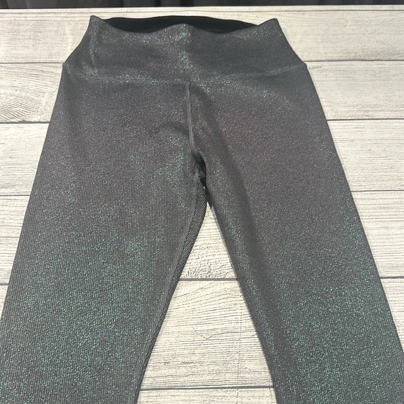 Women’s Alo Yoga Alosoft Ribbed High Waist Shimmer Leggings size L - Picture 5 of 13